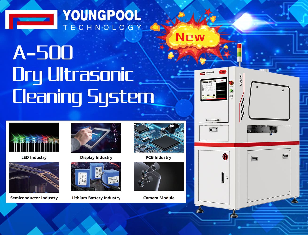 New Product Launch | A-500 Dry Ultrasonic Cleaning Machine: Revolutionizing Electronic Manufacturing Cleaning Processes, Boosting Industry Yield