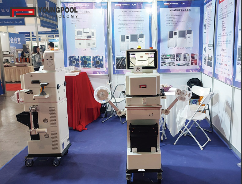Youngpool Technology showcased its intelligent splicing at the Chongqing exhibition, receiving recognition for its exhibited achievements from customers.