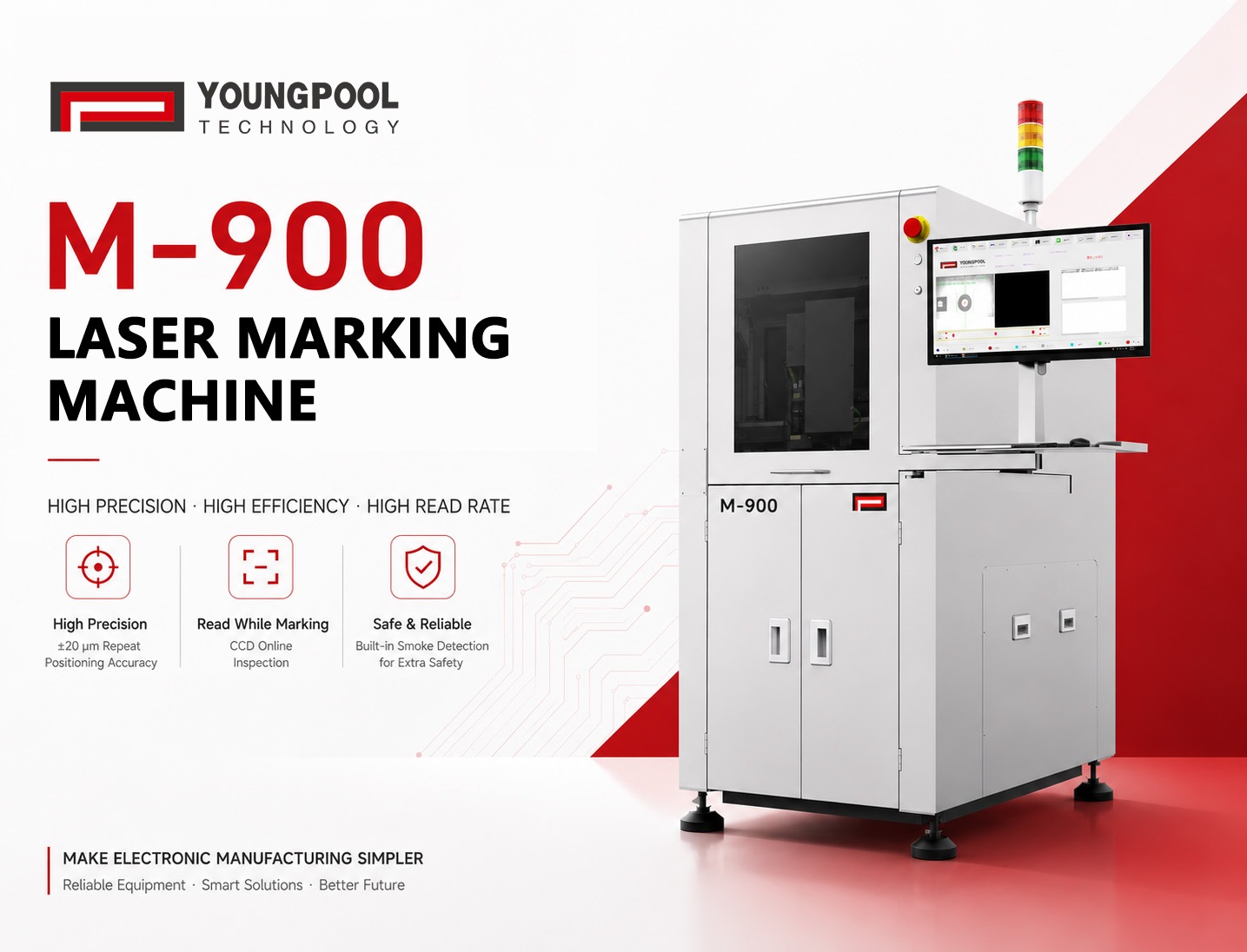 Youngpool Technology PCB Laser Marking Machine | An Intelligent Laser Marking Solution for Reliable PCB Traceability