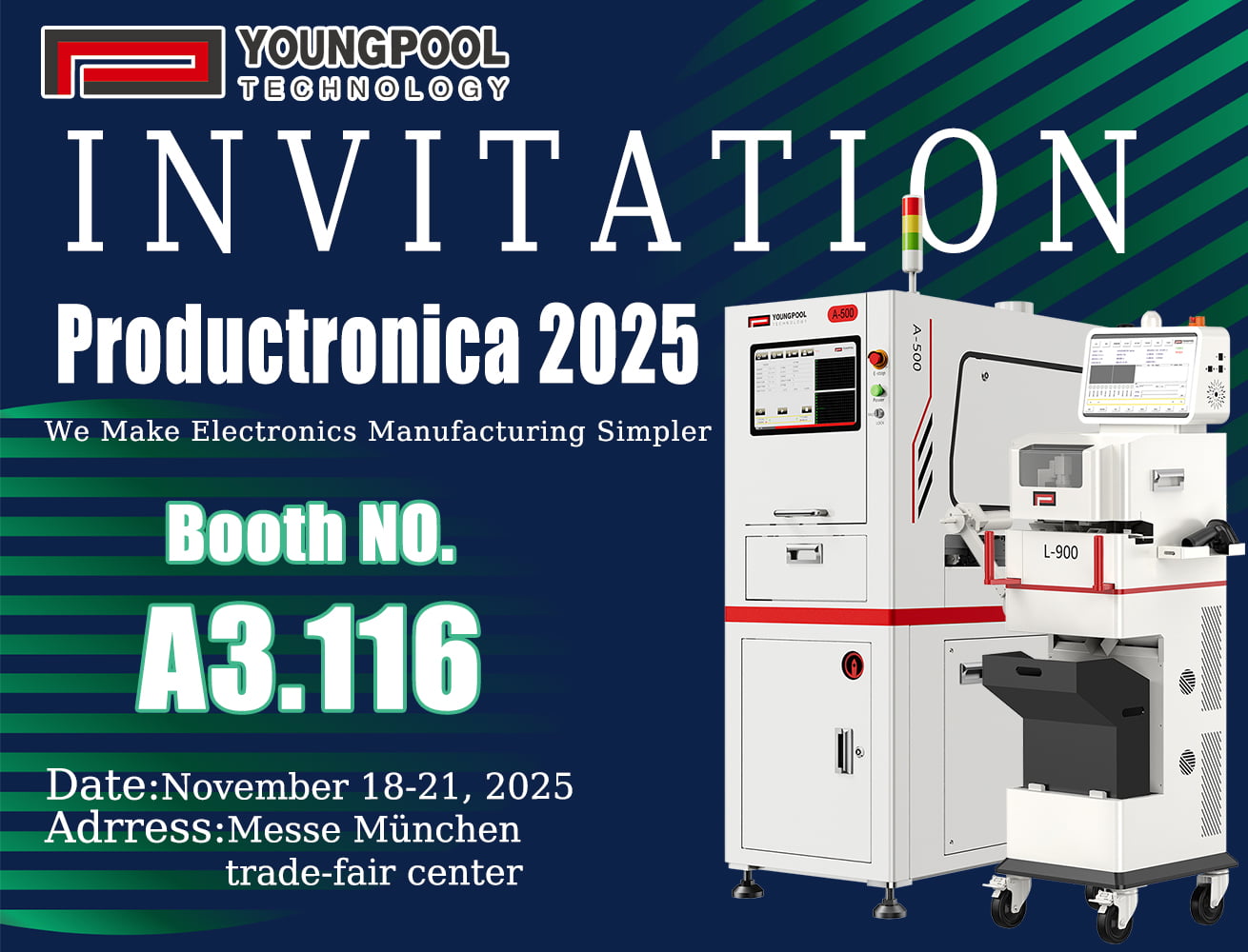 Youngpool Technology Invites You to Productronica 2025 in Germany
